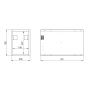 Szafka 20x45.1x28.1 cm boczna wisząca orzech RE110201027060 Elita Look zdj.2