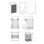 Szafka 40x45.3x63.5 cm boczna wisząca beżowa RE080402047020 Elita Soho zdj.2