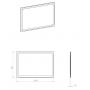 Lustro 100x80 cm prostokątne z oświetleniem RE069511000010 Elita Mia zdj.2