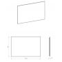 Lustro 120x80 cm prostokątne z oświetleniem czarny RE061203010560 Elita Sharon zdj.2