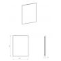 Lustro 60x80 cm prostokątne z oświetleniem RE060603015450 Elita Sharon Square zdj.2