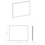 Lustro 100x80 cm prostokątne z oświetleniem RE061003015450 Elita Sharon Square zdj.2