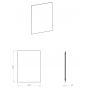 Lustro 60x80 cm prostokątne z oświetleniem z matą grzewczą RE069527000010 Elita Square zdj.2