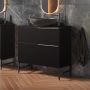 Szafka 80x44.9x63.5 cm podumywalkowa wisząca czarna RE080801027160 Elita Look zdj.10