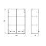 Szafka 49.9x21.6x72 cm boczna wisząca biała RE169207008060 Elita Sunn zdj.2