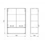 Szafka 70x30.6x97 cm boczna wisząca biała RE169211008060 Elita Sunn zdj.2