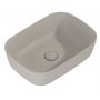 Umywalka 45x32.5 cm prostokątna nablatowa brąz/beż RE040460037020 Elita Reni zdj.3