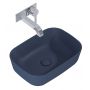 Umywalka 45.5x32.5 cm prostokątna nablatowa niebieska RE040460037030 Elita Reni zdj.4