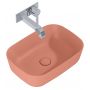 Umywalka 45.5x32.5 cm prostokątna nablatowa różowa RE040460036600 Elita Reni zdj.4