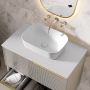 Umywalka 45.5x32.5 cm prostokątna nablatowa biała RE040800038060 Elita Reni zdj.10
