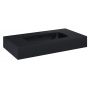 Umywalka 80.6x46 cm prostokątna ścienna czarna RE040800027160 Elita Dimple zdj.3