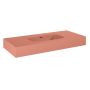 Umywalka 100.8x46 cm prostokątna ścienna różowa RE041000026600 Elita Dimple zdj.3