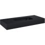 Umywalka 100.8x46 cm prostokątna ścienna czarna RE041000027160 Elita Dimple zdj.3