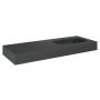 Umywalka 121x46 cm prostokątna ścienna antracyt RE041202026010 Elita Dimple zdj.3