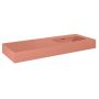 Umywalka 121x46 cm prostokątna ścienna różowa RE041202026600 Elita Dimple zdj.3