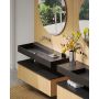 Umywalka 120.5x45.5 cm prostokątna ścienna czarna RE041461197160 Elita Level zdj.9