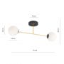 Lampa podsufitowa czarna 12332 Emibig Magnum zdj.6
