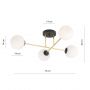Lampa podsufitowa 4x10 W czarna 12334 Emibig Magnum zdj.2