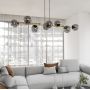 Lampa wisząca powyżej 6x10 W czarna 12378 Emibig Gravity zdj.5