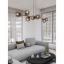 Lampa wisząca powyżej 6x10 W czarna 12378 Emibig Gravity zdj.6