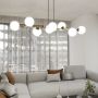 Lampa wisząca x10 W czarna-złota 12418 Emibig Gravity zdj.5