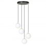 Lampa wisząca 4x W czarna-złota 12434 Emibig Royal zdj.1