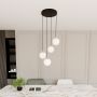 Lampa wisząca 4x W czarna-złota 12434 Emibig Royal zdj.4
