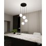 Lampa wisząca 4x W czarna-złota 12434 Emibig Royal zdj.7