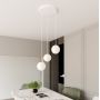 Lampa wisząca 3x10 W biała-złota 12443 Emibig Royal zdj.5