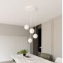 Lampa wisząca 4x10 W biała-złota 12444 Emibig Royal zdj.5
