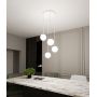 Lampa wisząca 4x10 W biała-złota 12444 Emibig Royal zdj.6
