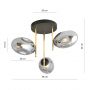 Lampa podsufitowa 3x10 W czarna 12733 Emibig Argo zdj.2