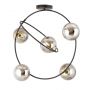 Lampa podsufitowa 5x10 W czarna 12925 Emibig Stardom zdj.1