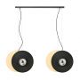 Lampa wisząca 4x10 W czarna-drewno 13024 Emibig Soho zdj.1