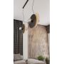 Lampa wisząca 4x10 W czarna-drewno 13024 Emibig Soho zdj.5