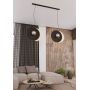 Lampa wisząca 4x10 W czarna-drewno 13024 Emibig Soho zdj.6
