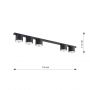 Lampa podsufitowa 5x15 W czarna 13105 Emibig Nano zdj.2