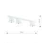 Lampa podsufitowa 3x15 W biała 13113 Emibig Nano zdj.2
