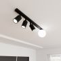 Lampa podsufitowa czarna 13144 Emibig Baster zdj.4