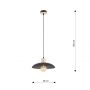Lampa wisząca 1x15 W czarna 13181 Emibig Kobe zdj.2
