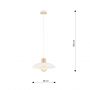 Lampa wisząca 1x15 W biała 13191 Emibig Kobe zdj.2