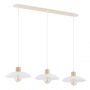 Lampa wisząca 3x15 W biała 13193 Emibig Kobe zdj.1