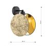 Kinkiet 1x10 W czarny-złoty 1326K1 Emibig Motif zdj.2