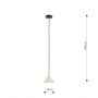 Lampa wisząca 1x12 W czarna 13291 Emibig Elit zdj.2