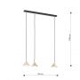 Lampa wisząca 3x12 W czarna 13293 Emibig Elit zdj.2