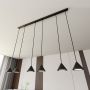 Lampa wisząca 6x12 W czarna 13306 Emibig Elit zdj.4