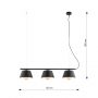 Lampa wisząca 3x15 W biała 13363 Emibig Gelato zdj.2