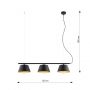 Lampa wisząca 3x15 W czarna 13373 Emibig Gelato zdj.2