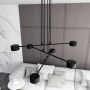 Lampa wisząca 6x12 W czarna 13396 Emibig Modus zdj.6