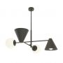 Lampa wisząca 4x10 W biała-czarna 13474 Emibig Hermes zdj.3
